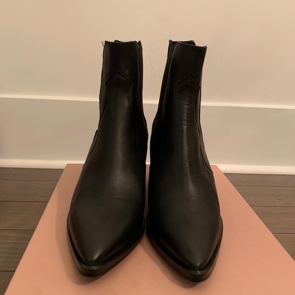 L’Intervalle Black Leather Boots - Picture 4 of 4